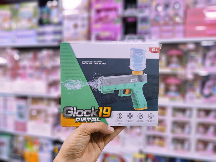 تفنگ آبپاش شارژی مخزن دار آیتم ۸۷۸ | اسباب بازی صالح اباد