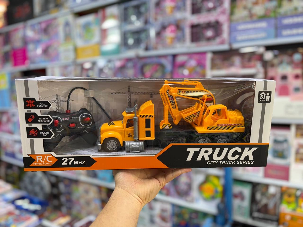 کنترلی کامیون آتشنشانی و راهسازی آیتم ۳۲۸ – اسباب بازی صالحآباد