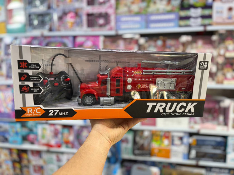 کنترلی کامیون آتشنشانی و راهسازی آیتم ۳۲۸ – اسباب بازی صالحآباد