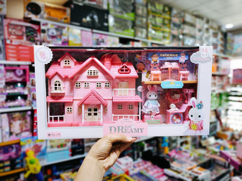 ست خرگوش با فروشگاه و حیوانات آیتم ۶۶۷۹ | اسباب بازی صالح آباد