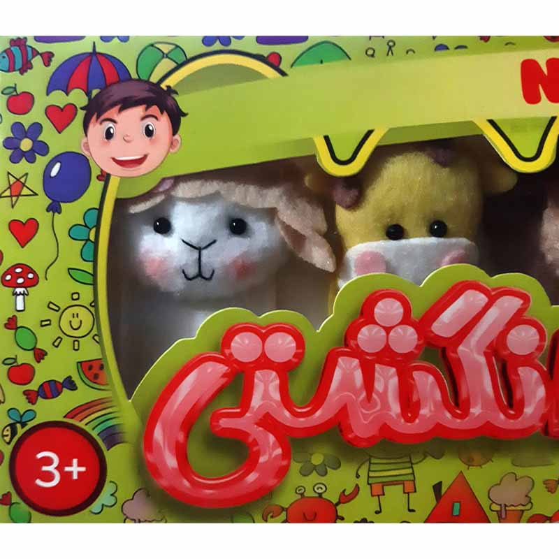 عروسک انگشتی جغد ببر شیر زرافه ببعی آیتم 9099 – اسباب بازی صالح اباد