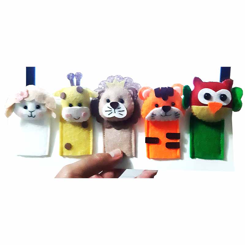 عروسک انگشتی جغد ببر شیر زرافه ببعی آیتم 9099 – اسباب بازی صالح اباد