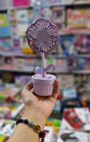 پنکه شارژی طرح گل دو سرعته آیتم ۰۷۰ | پخش عمده صالح آباد سنتر