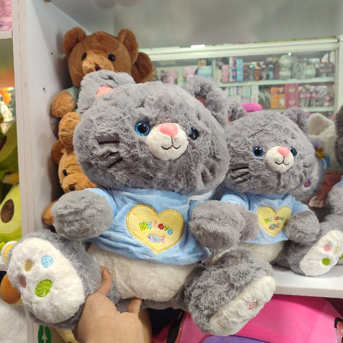 عروسک گربه لباس داره پولیشی| صالح آباد سنتر