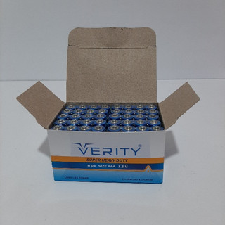 پخش عمده باتری نیم قلمی 40 عددی برند Verity | صالح اباد سنتر