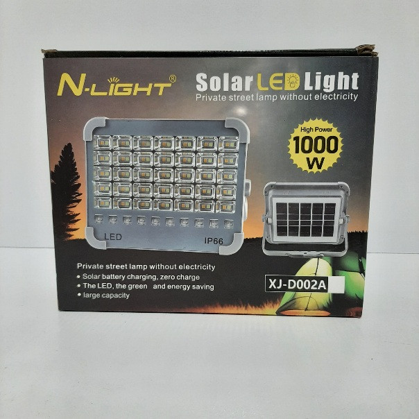 چراغ خورشیدی LED پرقدرت 1000 وات N‑LIGHT مدل XJ‑D002A | صالحآباد سنتر