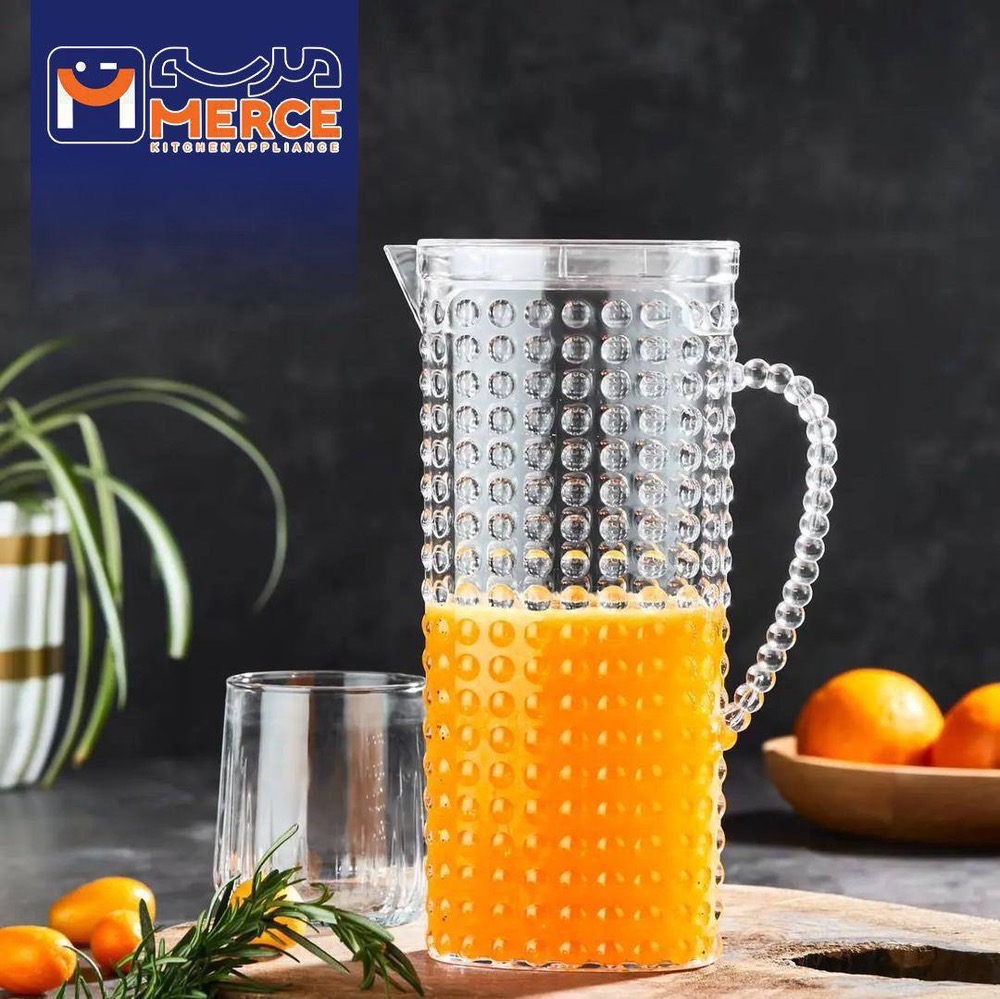 پارچ اکرولیک نشکن دربدار طرح مروارید