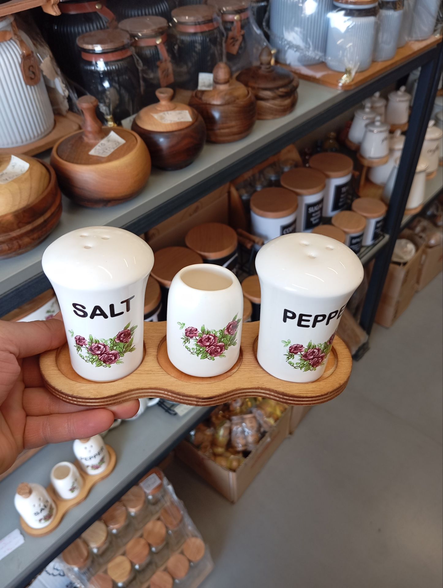 ست نمکدان و جا خلالی