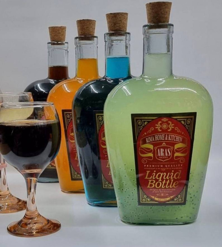 بطری بلور درب چوب پنبه مدل ارس
