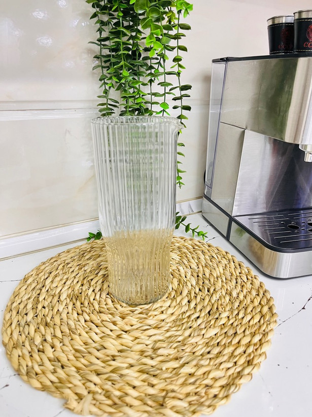 پارچ آب شیشه ای راه راه
