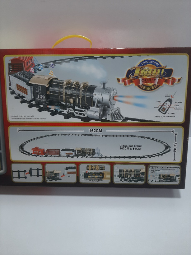 قطار اسباببازی کلاسیک رادیویی Orbit Series مدل 3054 | 19 تکه با ریل 162 سانتیمتری