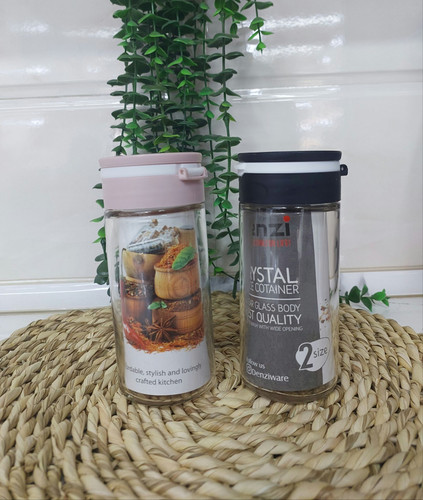 ادویه پاش شیشه ای بزرگ مدل وانیلا