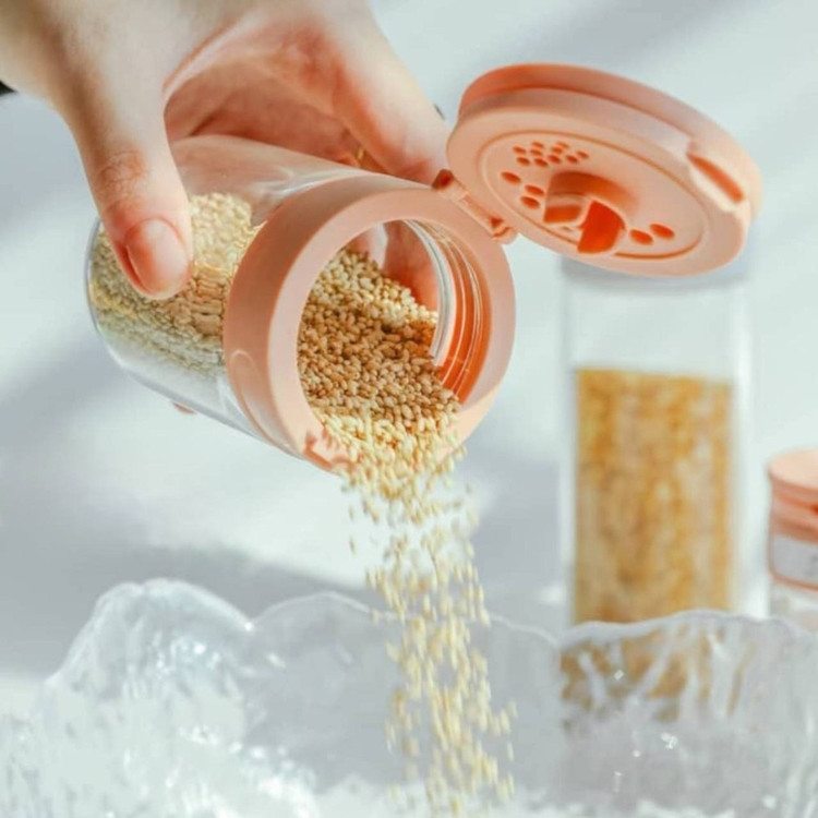 ادویه پاش شیشه ای بزرگ مدل وانیلا