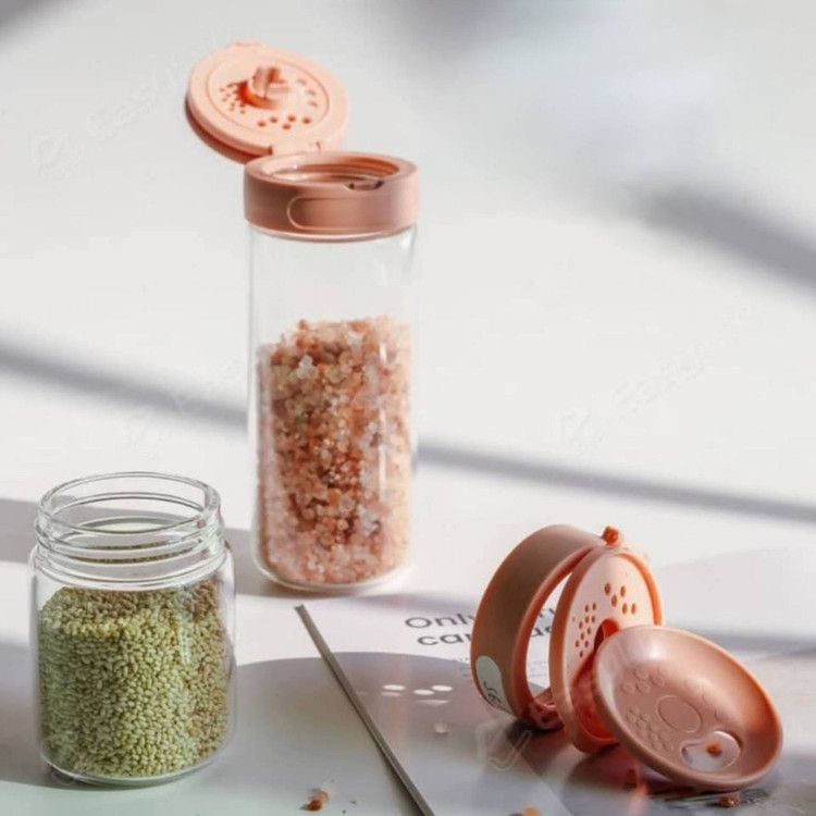 ادویه پاش شیشه ای سایز کوچک مدل وانیلا