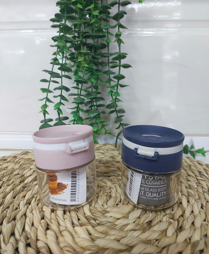 ادویه پاش شیشه ای سایز کوچک مدل وانیلا